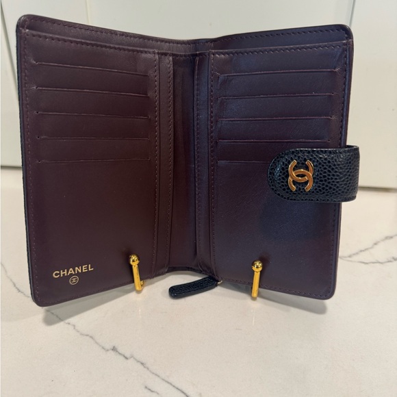 💯Authentic CHANEL Caviar Quilted CC French Wallet - Picture 3 of 7
